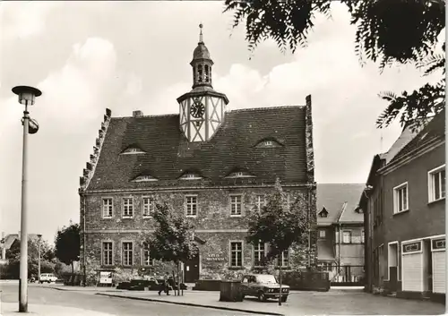 Bad Salzelmen-Schönebeck (Elbe) Kreismuseum (ehem. Rathaus) DDR AK 1981/1980