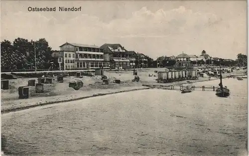 Ansichtskarte Niendorf-Timmendorfer Strand Strand, Hotels 1913