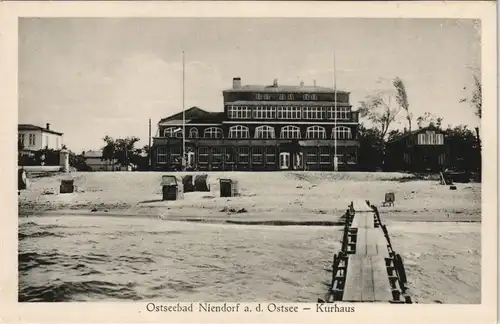 Ansichtskarte Niendorf-Timmendorfer Strand Strand, Steg - Kurhaus 1926