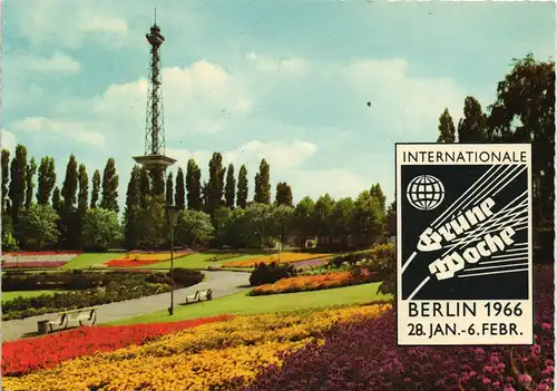 Ansichtskarte Berlin Grüne Woche Funkturm 1966