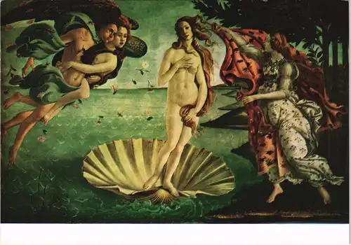 Ansichtskarte  SANDRO BOTTICELLI Geburt der Venus DDr Künstlerkarte 1970