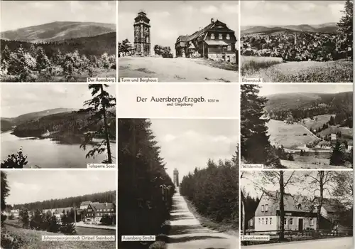 Auersberg (Erzgebirge) DDR Mehrbildkarte mit Umland-Ansichten 1979
