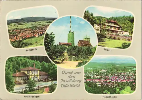 Brotterode DDR Brotterode, Tabarz, Finsterbergen, Friedrichroda 1965