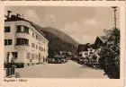 Ansichtskarte Mayrhofen Ortsansicht Strassen-Ansicht (Gemeindehaus?) 1950