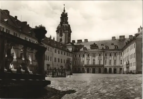 Ansichtskarte Rudolstadt Schloss Heidecksburg Schloss-Hof DDR Postkarte 1978