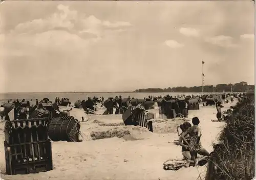 Ansichtskarte Boltenhagen Strand Strandleben Ostsee, DDR Postkarte 1964