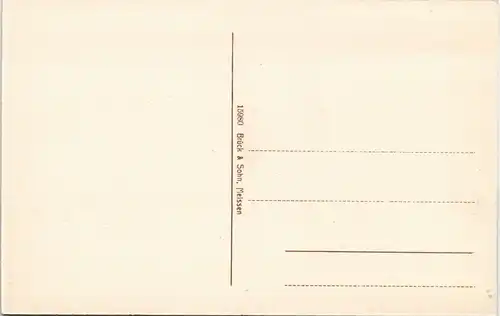 Ansichtskarte Dorfhain-Tharandt Partie an der Schule 1913