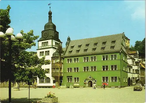Ansichtskarte Rudolstadt Rathaus 1989