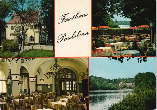 Ansichtskarte Berlin Hotel Café Forsthaus Paulsborn Am Grunewaldsee 1975