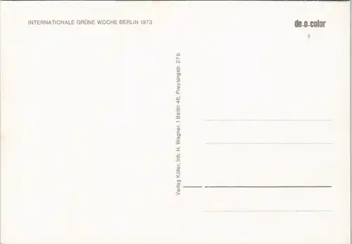 Ansichtskarte Berlin Internationale Grüne Woche Blumen Halle 1973