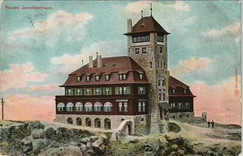 Postcard Reichenberg Liberec Meues Jeschkenhaus 1907