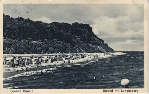 Bansin-Heringsdorf Usedom Strandleben, Langenberg - Riesenboje 1935