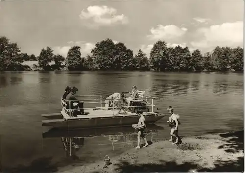 Kamern (Havel) DDR Umland-Ansicht Personen mit Kindern am See 1972/1971