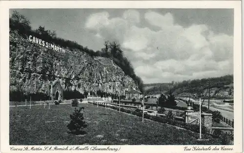 Postcard Remich Réimech Caves St. MARTIN 1928