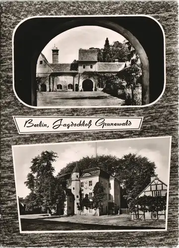 Ansichtskarte Grunewald-Berlin Jagdschloß - 2 Bild 1963