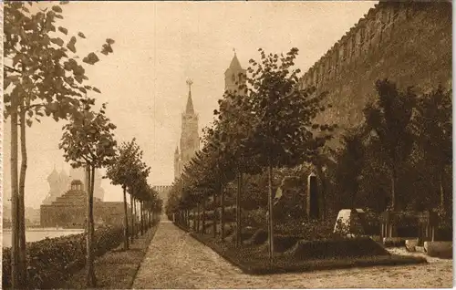 Postcard Moskau Москва́ Partie am Kreml 1927
