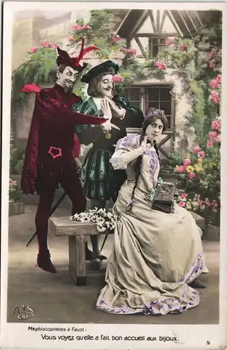 Vous voyez qu'elle a fait bon accueil aux bijoux. Goethes Faust 1912