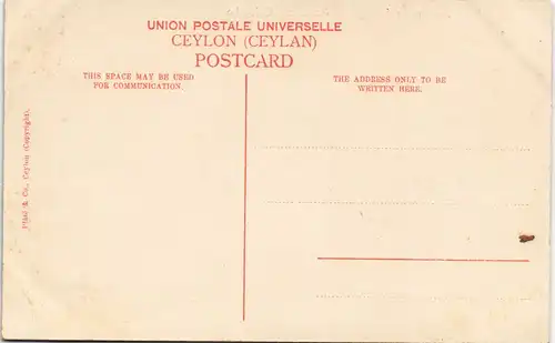 Postcard Colombo South West Breakwater During the Monsoon Dampfer 1912