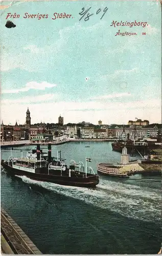 Postcard Helsingborg Hälsingborg Från Sveriges Städer. Fähre 1909