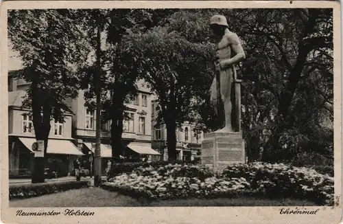 Ansichtskarte Neumünster Ehrenmal 1940
