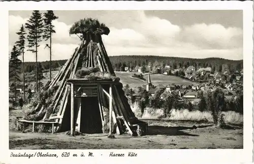 Ansichtskarte Braunlage Panorama Ansicht mit Harzer Köte 1950