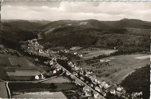 Ansichtskarte Bad Sachsa Umland Ansicht STEINA Südharz v. Flugzeug aus 1962