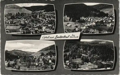 Ansichtskarte Lautenthal Mehrbild-AK Ortsansichten, Oberharz Region 1962