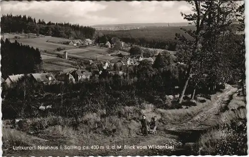 Neuhaus im Solling-Holzminden Ortsansicht Umland mit Hotel Brauner Hirsch 1955