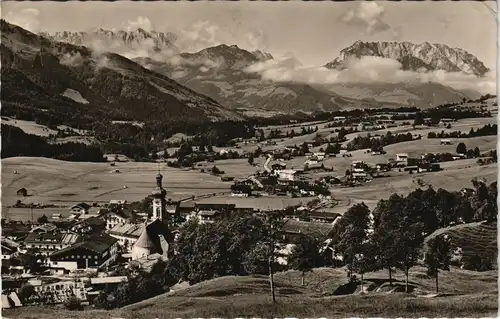 Ansichtskarte Reit im Winkl Panorama-Ansicht Blick mit Kaisergebirge 1965