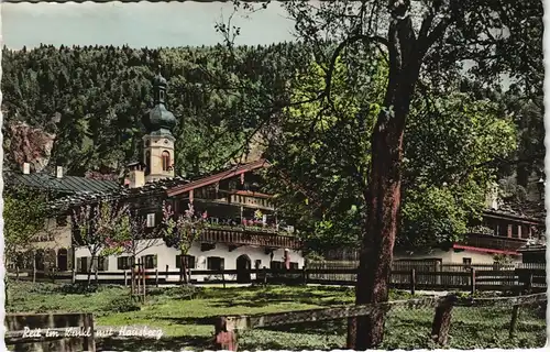 Ansichtskarte Reit im Winkl Ortsansicht mit Hausberg 1960