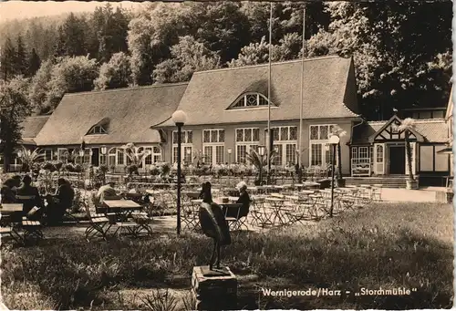 Wernigerode Konsum-Gastgaststätte Storchmühle DDR Ansicht 1961