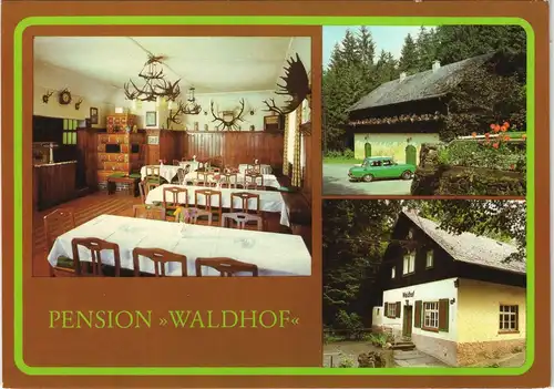 Venusberg (Erzgebirge) Pension "Waldhof" - Innen- und Außen Gästebereich 1981