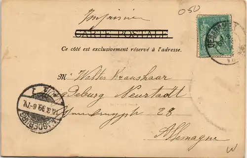 CPA Gerdsee Gérardmer Umlandansichten 1899 Magdeburg (Ankunftsstempel)