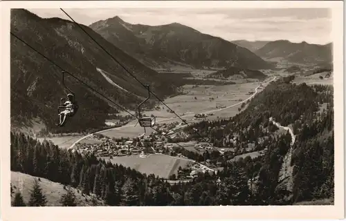 Ansichtskarte Bayrischzell Panorama-Ansicht Schwebelift Sudelfeld 1960