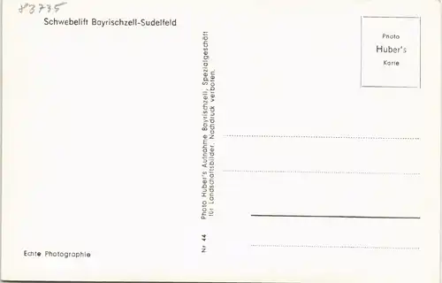 Ansichtskarte Bayrischzell Panorama-Ansicht Schwebelift Sudelfeld 1960