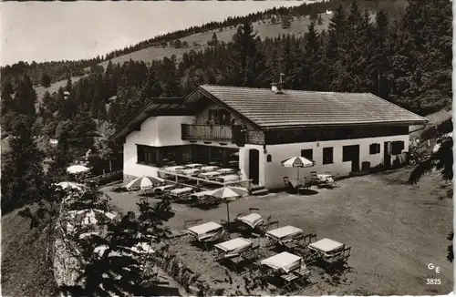 Spitzingsee-Schliersee Umlandansicht mit Kaffee Gaststätte   Schliersee 1964