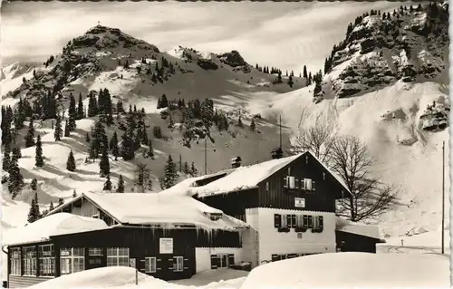 Ansichtskarte .Bayern Bodenschneid-Haus (1365 m) mit Bodenschneid-Gipfel 1965