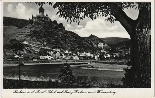 Ansichtskarte Cochem Kochem Stadtpartie 1936