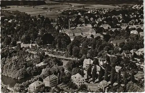Ansichtskarte Bad Pyrmont Luftbild 1954
