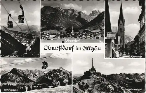 Oberstdorf (Allgäu) Mehrbild-AK Umland-Ansichten ua. Nebelhorn-Bahn 1967
