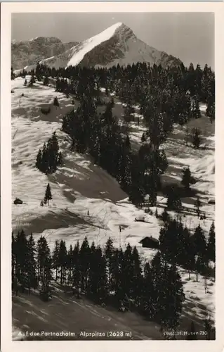Ansichtskarte .Bayern Auf der Partnachalm Alpspitze (2628 m) 1968