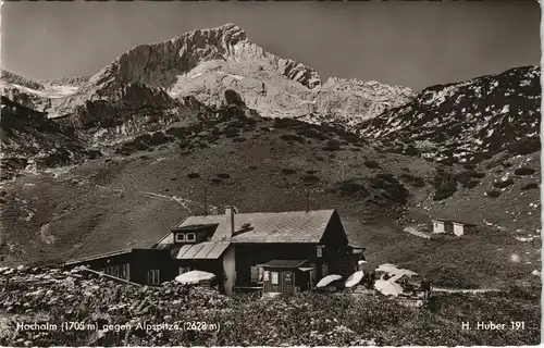 Ansichtskarte .Bayern Hochalm (1705 m) gegen Alpspitze (2628 m) 1960