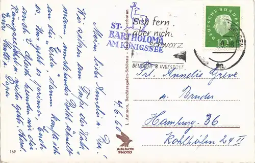 Berchtesgaden Watzmann Sage, personifizierte Berge i.d. Alpen 1960