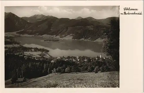 Ansichtskarte Schliersee Panorama-Ansicht mit See und Bodenschneid 1950