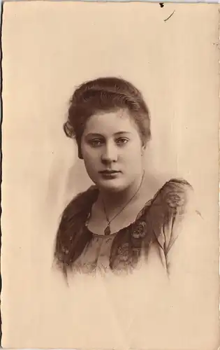 Fotokunst Frauen Porträt-Foto Photo Frau Woman 1922 Privatfoto