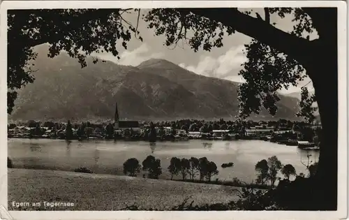 Ansichtskarte Egern-Rottach-Egern Panorama-Ansicht mit Tegernsee 1930