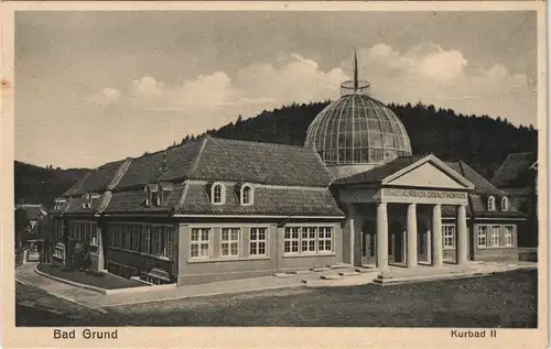 Ansichtskarte Bad Grund (Harz) Partie Kurbad II Kurhaus Hochmoorbad Harz 1920