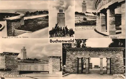 Ansichtskarte Weimar Konzentrationslager KZ Buchenwald Gedenkstätte 1960 #