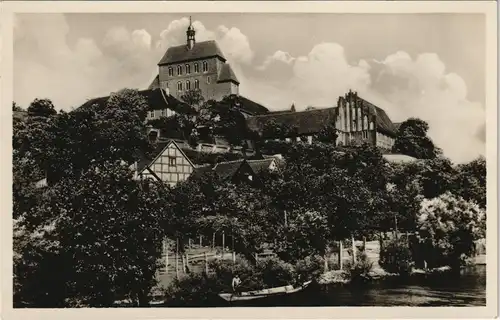 Ansichtskarte Havelberg DDR Ansicht Dom mit Stadtgraben 1963