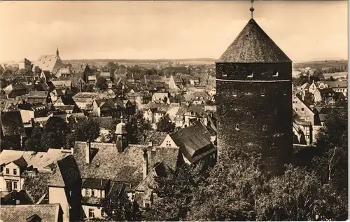 Ansichtskarte Freiberg (Sachsen) Panorama-Ansicht DDR mit Donatsturm 1963